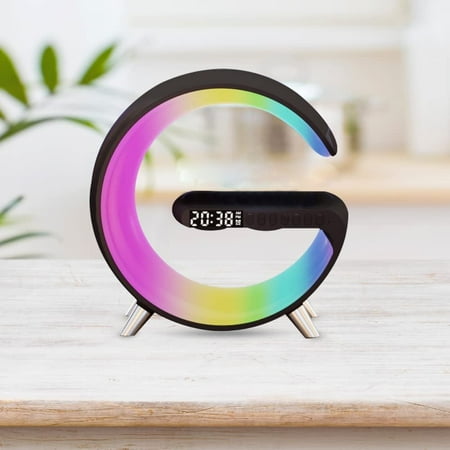 for Friend LED Night Light Multifuntional Lamp Creative Gift RGB Night Light Alarm Clock Atmosphere Lamp Wireless Charging Nightstand Lamp BLACK
for Friend LED Night Light Multifuntional Lamp Creative Gift RGB Night Light Alarm Clock Atmosphere Lamp Wireless Charging Nightstand Lamp BLACK