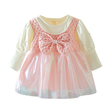 Zlekejiko Kids Toddler Baby Girls Long Ruffled Sleeve Patchwork Bowknot Tulle Dress Princess Dress Outfits
Zlekejiko Kids Toddler Baby Girls Long Ruffled Sleeve Patchwork Bowknot Tulle Dress Princess Dress Outfits