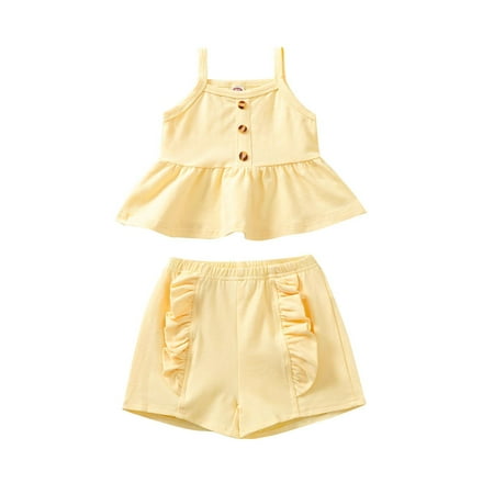 Spring hue Toddler Baby Girls Sleeveless Tops + Elastic Short Pants 2Pcs Outfits
Spring hue Toddler Baby Girls Sleeveless Tops + Elastic Short Pants 2Pcs Outfits