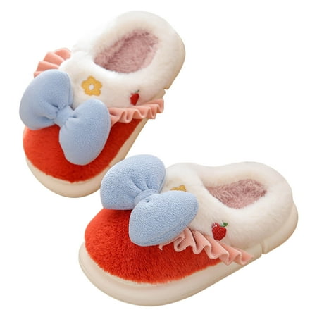 Rbaofujie Girls Cute Slippers Kids Plush Home Shoes Lovely Bow Princess Indoor Non Slip and Warm Mid Sized Children s Parent Child Cotton Slippers Red
Rbaofujie Girls Cute Slippers Kids Plush Home Shoes Lovely Bow Princess Indoor Non Slip and Warm Mid Sized Children s Parent Child Cotton Slippers Red