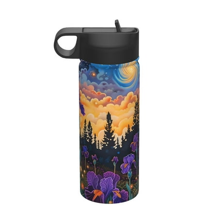 Ocsxa Cosmic Irises At Twilight Print 18 oz Insulated Water Bottle With Straw Stainless Steel Sports Water Cup Flask Wide Mouth Travel Thermal Mug for Home Office or Car
Ocsxa Cosmic Irises At Twilight Print 18 oz Insulated Water Bottle With Straw Stainless Steel Sports Water Cup Flask Wide Mouth Travel Thermal Mug for Home Office or Car