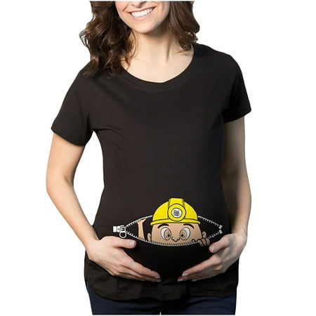Pregnancy Women Summer Nursing Short Sleeve Cute Cartoon Baby Printed Round Neck T-shirt Casual Loose Top for Maternity
Pregnancy Women Summer Nursing Short Sleeve Cute Cartoon Baby Printed Round Neck T-shirt Casual Loose Top for Maternity