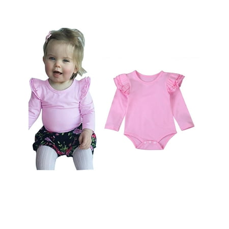 Newborn Baby Girl Romper Ruffle Long Sleeve Bodysuit Top Shirt One Piece Clothes for Spring Fall
Newborn Baby Girl Romper Ruffle Long Sleeve Bodysuit Top Shirt One Piece Clothes for Spring Fall