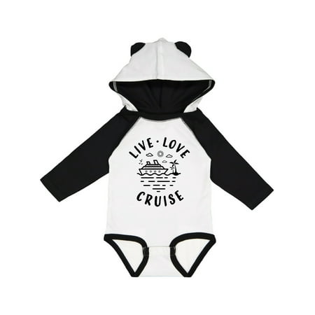 Inktastic Live Love Cruise Gift Baby Boy or Baby Girl Long Sleeve Bodysuit
