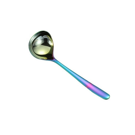 Meizhencang 1Pc Household Stainless Steel Soup Scoop Noodle Spoon Kitchen Utensil Tableware