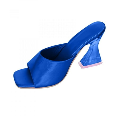 Homedles Sandals for Women- Clear Open Toe Heeled Gift for women Summer Comfortable Sandals for Women Blue
Homedles Sandals for Women- Clear Open Toe Heeled Gift for women Summer Comfortable Sandals for Women Blue
