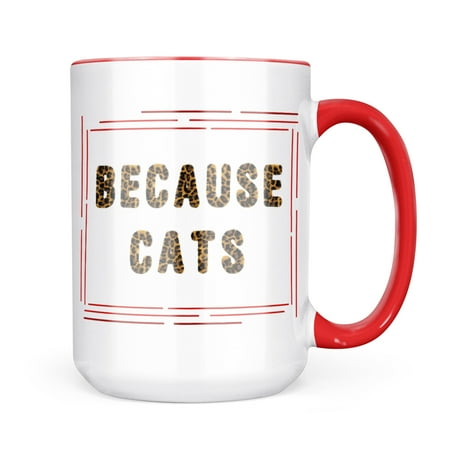 Neonblond Because Cats Cheetah Cat Animal Print Mug gift for Coffee Tea lovers
Neonblond Because Cats Cheetah Cat Animal Print Mug gift for Coffee Tea lovers