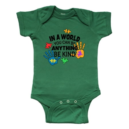 Inktastic In a World You Can Be Anything Be Kind Autism Awareness Gift Baby Boy or Baby Girl Bodysuit
Inktastic In a World You Can Be Anything Be Kind Autism Awareness Gift Baby Boy or Baby Girl Bodysuit