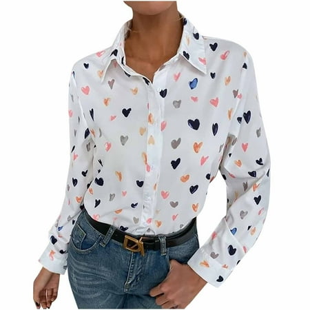 Bospose Long Sleeve Shirt Women Pink Bustier Top Women S Fashion Casual Lapel Top Loose Buttoned Print Blouse Lady Lapel Shirt Jacket Lapel Top/Shirt M
Bospose Long Sleeve Shirt Women Pink Bustier Top Women S Fashion Casual Lapel Top Loose Buttoned Print Blouse Lady Lapel Shirt Jacket Lapel Top/Shirt M