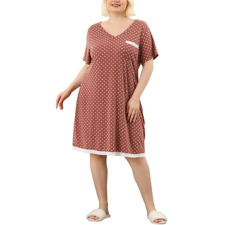 Unique Bargains Juniors Plus Size Nightgown Polka Dots Comfy Sleep Shirts
Unique Bargains Juniors Plus Size Nightgown Polka Dots Comfy Sleep Shirts