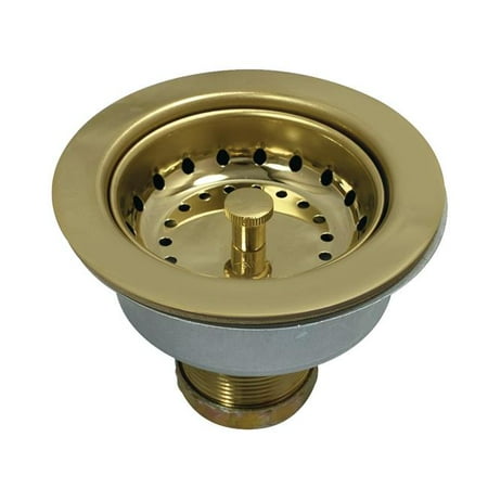 Tacoma Snap-N-Tite Sink Basket Strainer Polished Brass