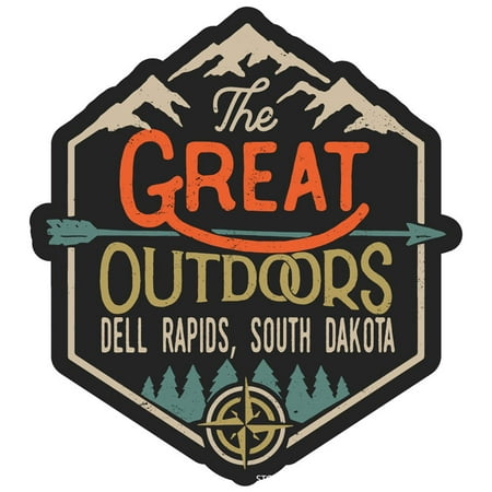 Dell Rapids South Dakota The Great Outdoors Design 4-Inch Fridge Magnet