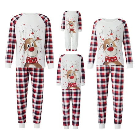 Matching Family Christmas Pajamas Plaid Long Pants Deer Tops Cute Vacation Pjs Sets Sleepwear
Matching Family Christmas Pajamas Plaid Long Pants Deer Tops Cute Vacation Pjs Sets Sleepwear