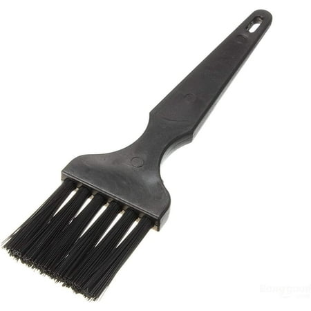 Welding Tools Black 4 x 4cm Plastic Flat Handle Anti Static ESD Brush