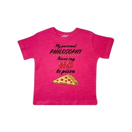 Inktastic My Personal Philosophy Never Say No to Pizza Gift Toddler Boy or Toddler Girl T-Shirt
Inktastic My Personal Philosophy Never Say No to Pizza Gift Toddler Boy or Toddler Girl T-Shirt