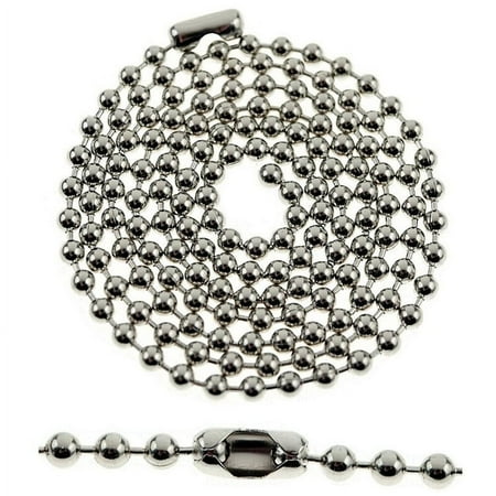 NUOLUX 4pcs Stainless Steel Bead Chains Jewelry Chain Jewelry Making Chain Metal Links Chains