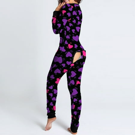Hxroolrp Women Print Long Sleeve Button Flap Nightwear Jumpsuit Bodysuit Playsuit Romper
Hxroolrp Women Print Long Sleeve Button Flap Nightwear Jumpsuit Bodysuit Playsuit Romper