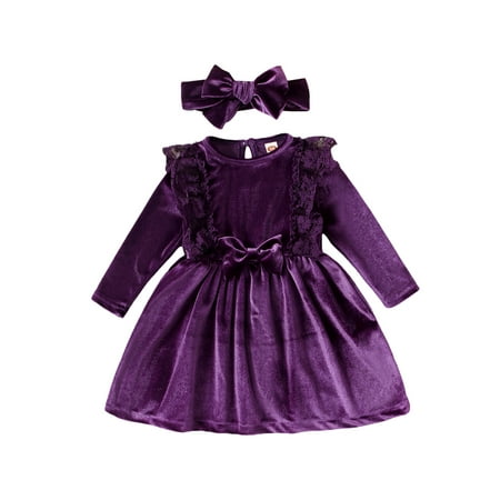 Licupiee 0-24M Baby Girls Velvet Princess Dress Infant Autumn Winter Clothing Long Sleeve Lace A-line Dress with Headband Outfits
Licupiee 0-24M Baby Girls Velvet Princess Dress Infant Autumn Winter Clothing Long Sleeve Lace A-line Dress with Headband Outfits