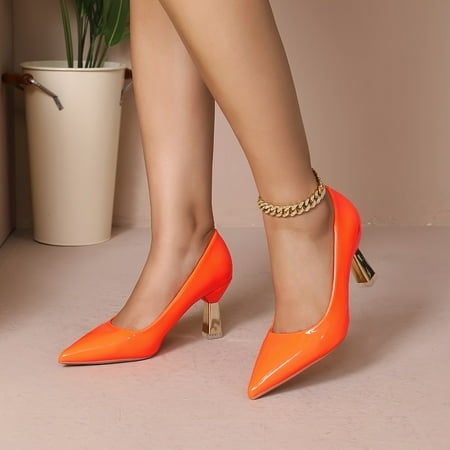 Stylish Pointed-Toe High Heel Pumps - Elevate Your Office Style with Solid Colors Comfortable Fit and Versatile Design - Perfect for Koningsdag/King s Day Celebrations and Formal Events
Stylish Pointed-Toe High Heel Pumps - Elevate Your Office Style with Solid Colors Comfortable Fit and Versatile Design - Perfect for Koningsdag/King s Day Celebrations and Formal Events