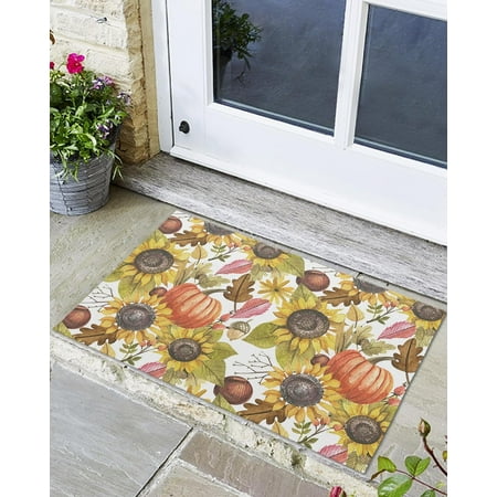Front Door Mat Non-Slip Absorbent Door Entry Mats Doormats Indoor/Outdoor Entrance Autumn Theme Sunflowers Country Theme Doormat - Easy to Clean Floor Mats for Home 20x32 Inch
Front Door Mat Non-Slip Absorbent Door Entry Mats Doormats Indoor/Outdoor Entrance Autumn Theme Sunflowers Country Theme Doormat - Easy to Clean Floor Mats for Home 20x32 Inch