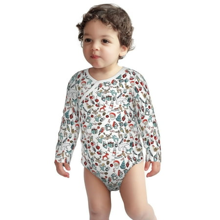 Haiem Christmas Elements Printed Unisex-Baby Long Sleeve Onesies Bodysuits Unisex Babies Snap-Up Rompers-6 Months
Haiem Christmas Elements Printed Unisex-Baby Long Sleeve Onesies Bodysuits Unisex Babies Snap-Up Rompers-6 Months