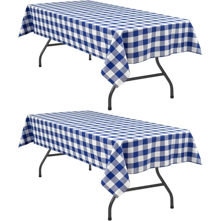 Checkered Rectangle Tablecloth Waterproof 2 Pack 54 x 80 inch - Buffalo Plaid Table Cloth for Outdoor Picnic / Spring Party / Dining Royal Blue and White
Checkered Rectangle Tablecloth Waterproof 2 Pack 54 x 80 inch - Buffalo Plaid Table Cloth for Outdoor Picnic / Spring Party / Dining Royal Blue and White