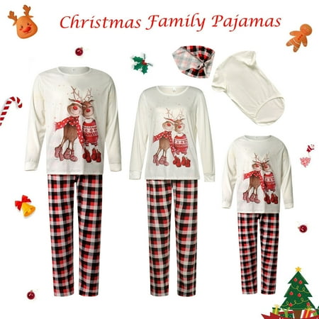 Family Christmas Matching Pajamas Sets Xmas Reindeer Plaid Tops+Plaid Pants Jammies Sleepwear Nightwear for Mens Womens Kids
Family Christmas Matching Pajamas Sets Xmas Reindeer Plaid Tops+Plaid Pants Jammies Sleepwear Nightwear for Mens Womens Kids