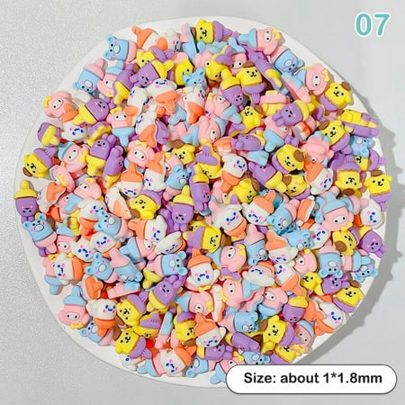 10Pcs Kawaii Cartoons Resin Mix Flatback Accessories For DIY Craft Making