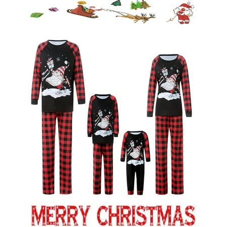 Sunisery Matching Family Sets Christmas Santa Print Long Sleeve Round Neck Shirt and Plaid Pant Xmas Holiday Loungewear Set
Sunisery Matching Family Sets Christmas Santa Print Long Sleeve Round Neck Shirt and Plaid Pant Xmas Holiday Loungewear Set