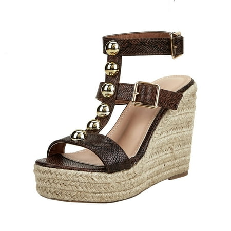 Women s T-Strap Wedge Sandal Summer Espadrille Wedge Sandals Vintage Casual Beach Open Toe Platform Wedge Sandals
Women s T-Strap Wedge Sandal Summer Espadrille Wedge Sandals Vintage Casual Beach Open Toe Platform Wedge Sandals