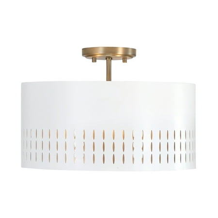 Capital Lighting 250231 Dash 3 Light 16 Wide Semi-Flush Drum Ceiling Fixture - White
Capital Lighting 250231 Dash 3 Light 16 Wide Semi-Flush Drum Ceiling Fixture - White