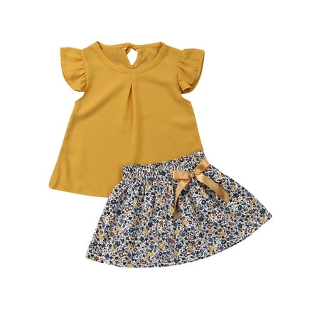 Canrulo Toddler Baby Girls Summer Sleeveless T-Shirt Tops Floral Print Skirt Casual Outfits Yellow 3-4 Years
Canrulo Toddler Baby Girls Summer Sleeveless T-Shirt Tops Floral Print Skirt Casual Outfits Yellow 3-4 Years