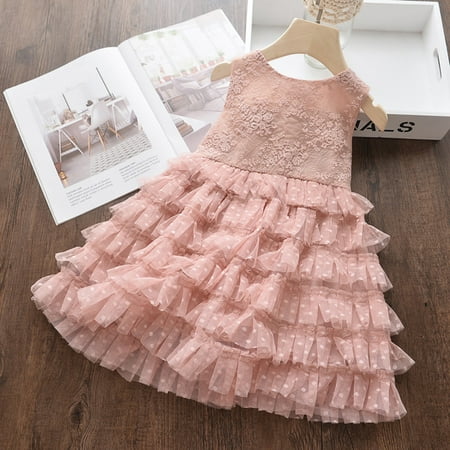 Tking Fashion Toddler Baby Kids Girls Solid Ruched Ruffles Tulle Cake Dress Princess Dresses Pink 110
Tking Fashion Toddler Baby Kids Girls Solid Ruched Ruffles Tulle Cake Dress Princess Dresses Pink 110