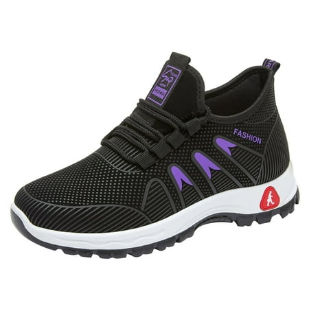 Sneakers for Women Fashion Autumn Women Sports Shoes Flat Bottom Non Slip Mesh Breathable Comfortable Elastic Band Slip On Womens Sneakers Mesh Purple 37
Sneakers for Women Fashion Autumn Women Sports Shoes Flat Bottom Non Slip Mesh Breathable Comfortable Elastic Band Slip On Womens Sneakers Mesh Purple 37