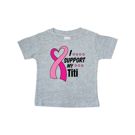 Inktastic Breast Cancer Awareness I Support My Titi with Pink Ribbon Gift Baby Boy or Baby Girl T-Shirt
Inktastic Breast Cancer Awareness I Support My Titi with Pink Ribbon Gift Baby Boy or Baby Girl T-Shirt