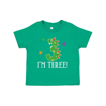 Inktastic 3rd Birthday Dinosaur Party Gift Toddler Boy or Toddler Girl T-Shirt