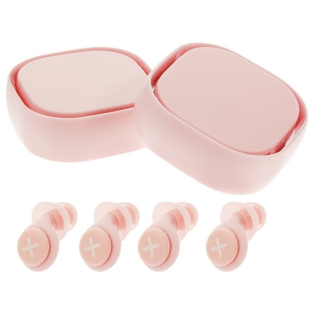 2 Sets Anti-noise Earplugs Silicone Sleeping Earplugs Comfortable Learning Earplugs 
2 Sets Anti-noise Earplugs Silicone Sleeping Earplugs Comfortable Learning Earplugs