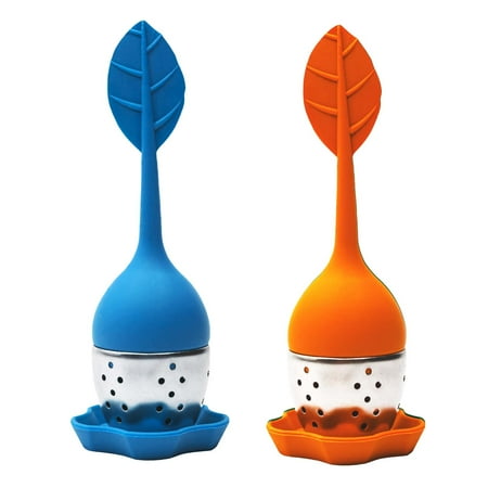 Tea Infuser Loose Leaf Tea Steeper Silicone With Stainless Steel Strainer Ball - Pack of 2 (Blue & Orange)
Tea Infuser Loose Leaf Tea Steeper Silicone With Stainless Steel Strainer Ball - Pack of 2 (Blue & Orange)