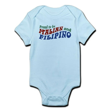 CafePress - Proud To Be Italian And Filipino Infant Bodysuit - Baby Light Bodysuit