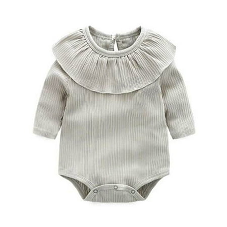 Honeeladyy Toddler Infant Baby Boys Girls Solid Ruffles Romper Jumpsuit Outfits Clothing Gray
Honeeladyy Toddler Infant Baby Boys Girls Solid Ruffles Romper Jumpsuit Outfits Clothing Gray