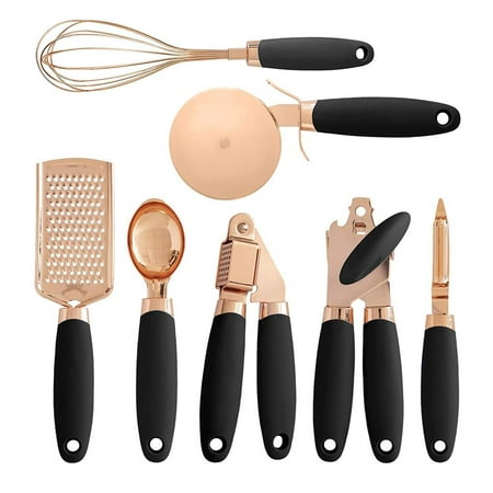 Cooper Plated Plastic Handle Stainless Steel Kitchen Gadget Set 7-piece Kitchen Utensil Kit Household Kitchenware Miscellaneous Set
Cooper Plated Plastic Handle Stainless Steel Kitchen Gadget Set 7-piece Kitchen Utensil Kit Household Kitchenware Miscellaneous Set