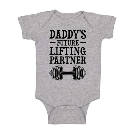 Daddy s Future Lifting Partner - Funny Cute Infant Creeper One-Piece Baby Bodysuit (Light Grey 6 Months)
Daddy s Future Lifting Partner - Funny Cute Infant Creeper One-Piece Baby Bodysuit (Light Grey 6 Months)