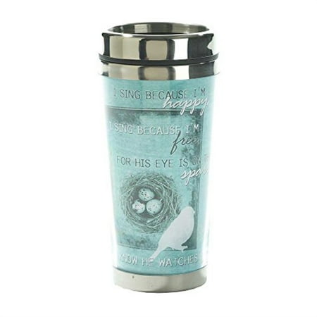 teal his eye is on the sparrow 16 oz. stainless steel insulated travel mug with lid
teal his eye is on the sparrow 16 oz. stainless steel insulated travel mug with lid