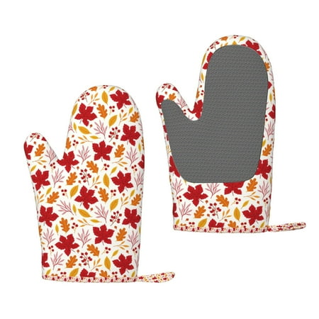 Junzan fall laef Maple for Oven Mitts 2 Piece Set BBQ Gloves Grilling Gloves Heat Resistant Oven Gloves Kitchen Silicone Oven Mitts for Barbecue/Cooking/Baking
Junzan fall laef Maple for Oven Mitts 2 Piece Set BBQ Gloves Grilling Gloves Heat Resistant Oven Gloves Kitchen Silicone Oven Mitts for Barbecue/Cooking/Baking