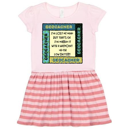 Inktastic Geocacher Lost Mind Patterns Gift Toddler Girl Dress