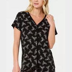 Charter Club Petite Cotton Printed Pajama Top PM/CelestialFloral
