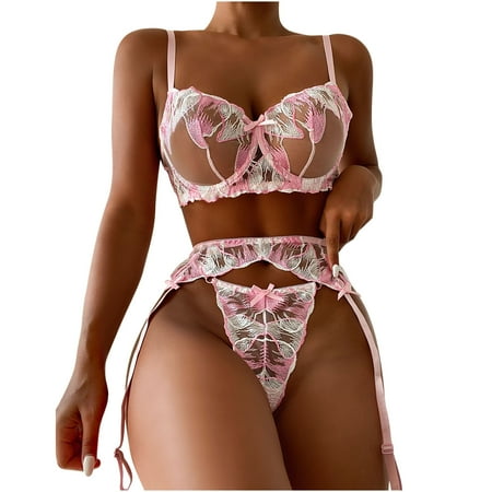 KEJIG Stylish,Women Exquisite Mesh Lingerie Bra+Garter+Briefs Set Babydoll Cut-Out Sleepwear
KEJIG Stylish,Women Exquisite Mesh Lingerie Bra+Garter+Briefs Set Babydoll Cut-Out Sleepwear