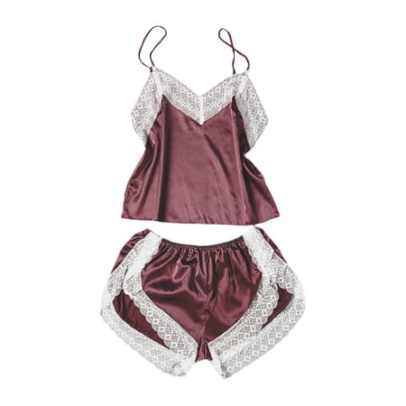 DraggmePartty Women s Plus Size White Lace V Neck Sleeveless Satin Cute Cammy Top and Shorts Pajama Set
DraggmePartty Women s Plus Size White Lace V Neck Sleeveless Satin Cute Cammy Top and Shorts Pajama Set