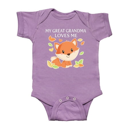 Inktastic My Great Grandma Loves Me- Little Fox Gift Baby Boy or Baby Girl Bodysuit
Inktastic My Great Grandma Loves Me- Little Fox Gift Baby Boy or Baby Girl Bodysuit