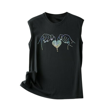 Womens Graphic Sleeveless Tops Summer Graphic Print Tank Tops Casual Loose Workout Tees
Womens Graphic Sleeveless Tops Summer Graphic Print Tank Tops Casual Loose Workout Tees